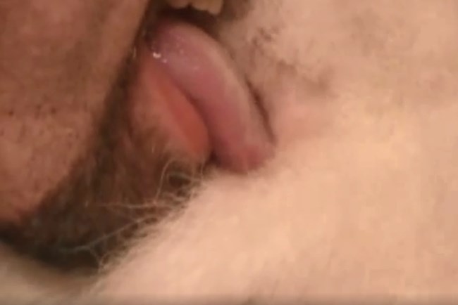 Zoophilia with man licking a goat's ass