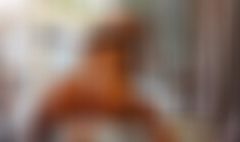Gay man crying in the garden during anal with dog